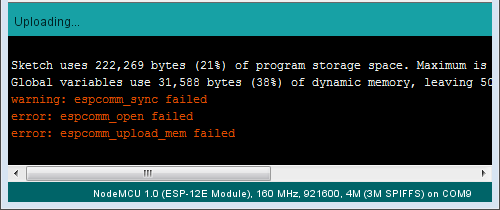 error "espcomm_sync failed"